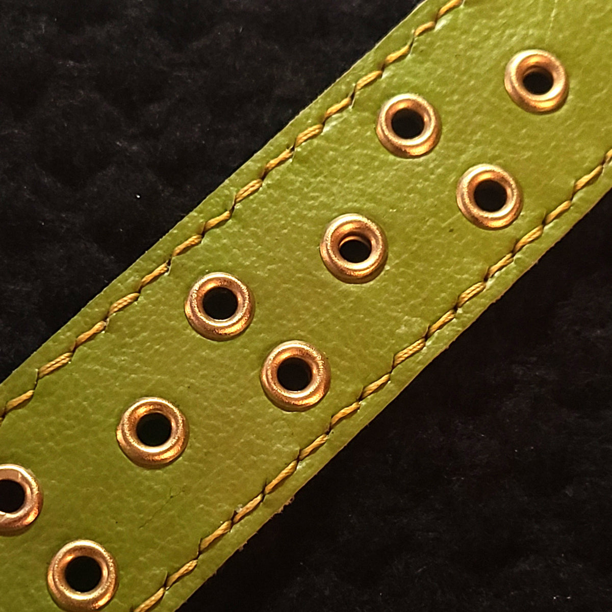 Premiere Avocado Green Leather Bracelet