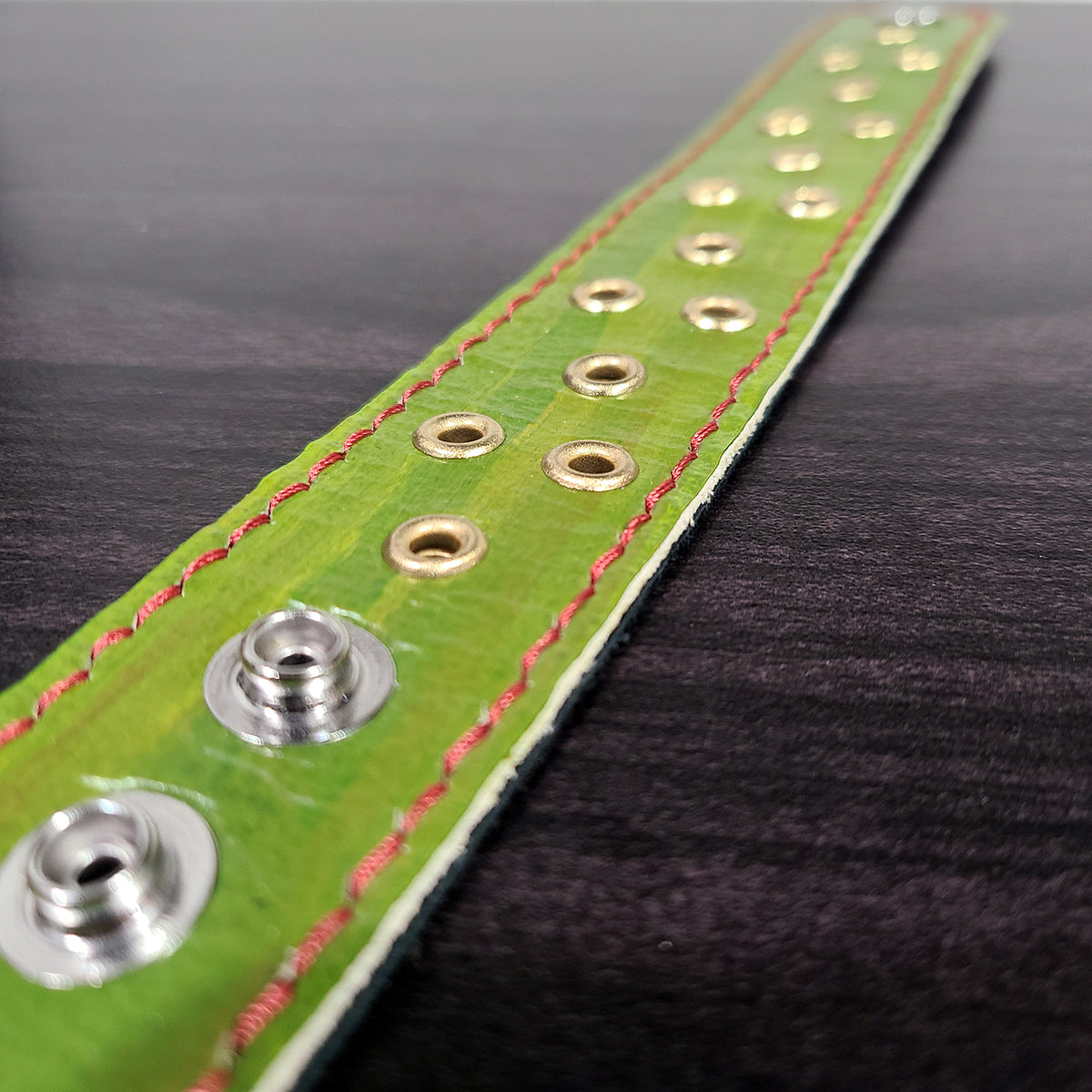 Premiere Avocado Green Leather Bracelet