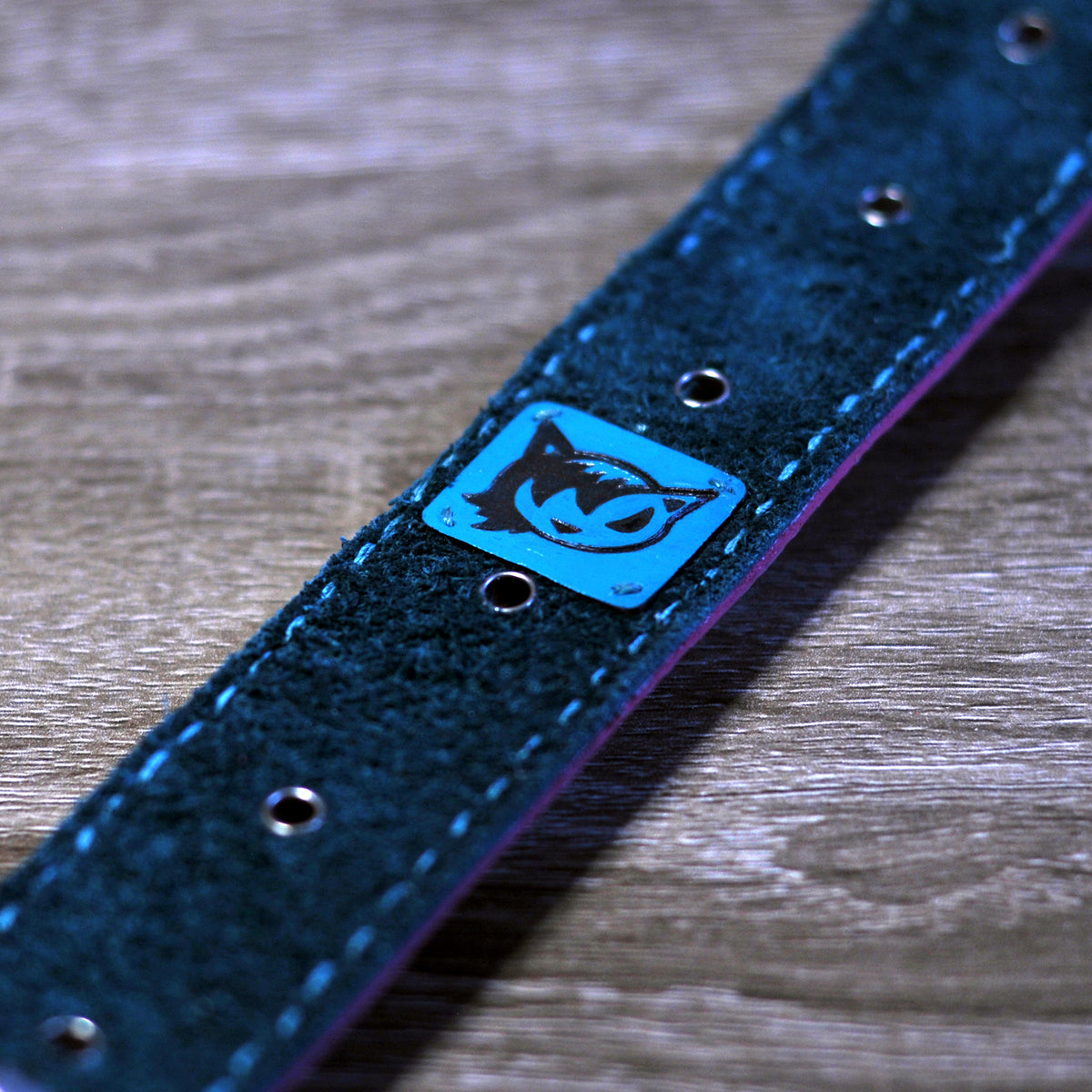 Teal Retro Leopard Leather Bracelet