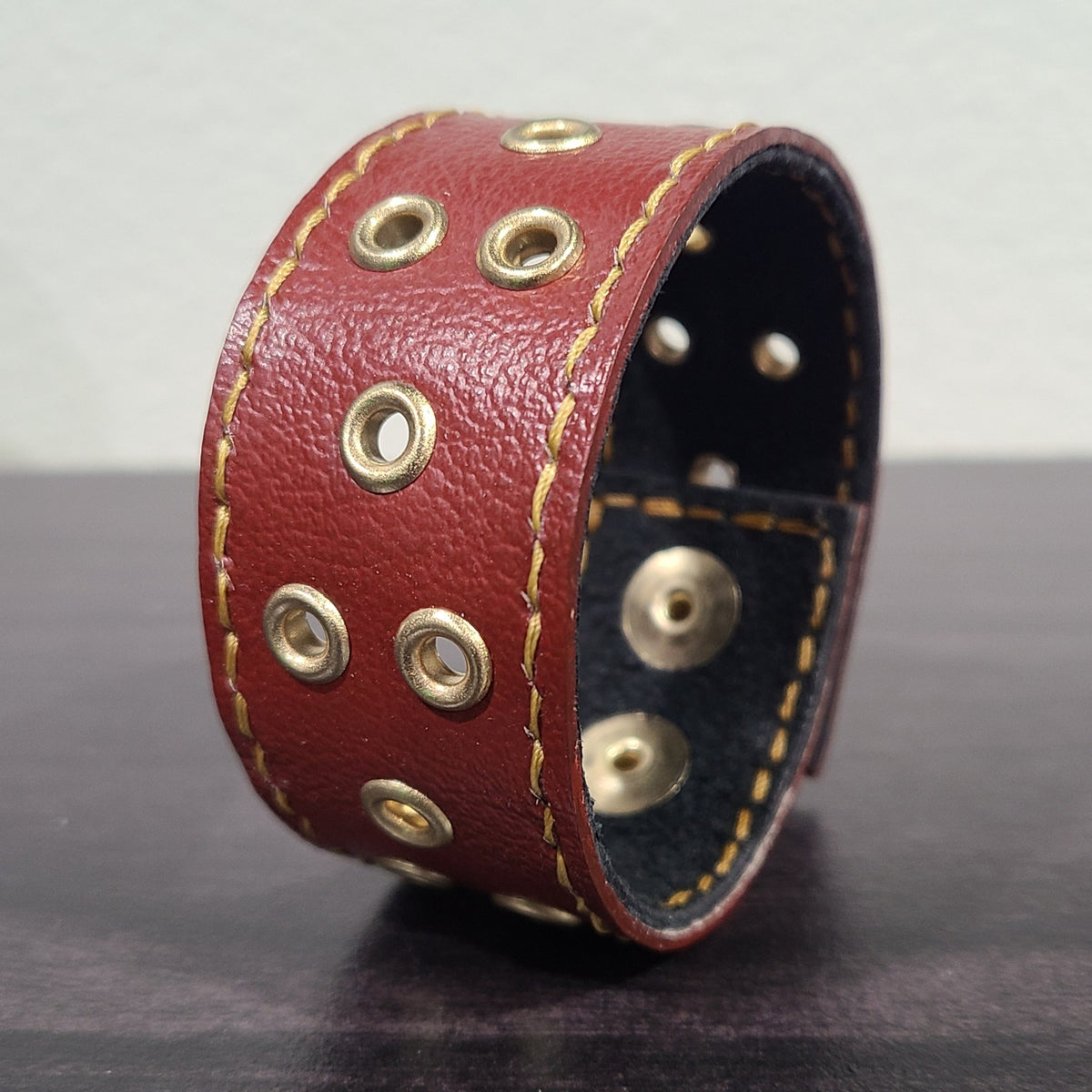 Premiere Red Leather Bracelet