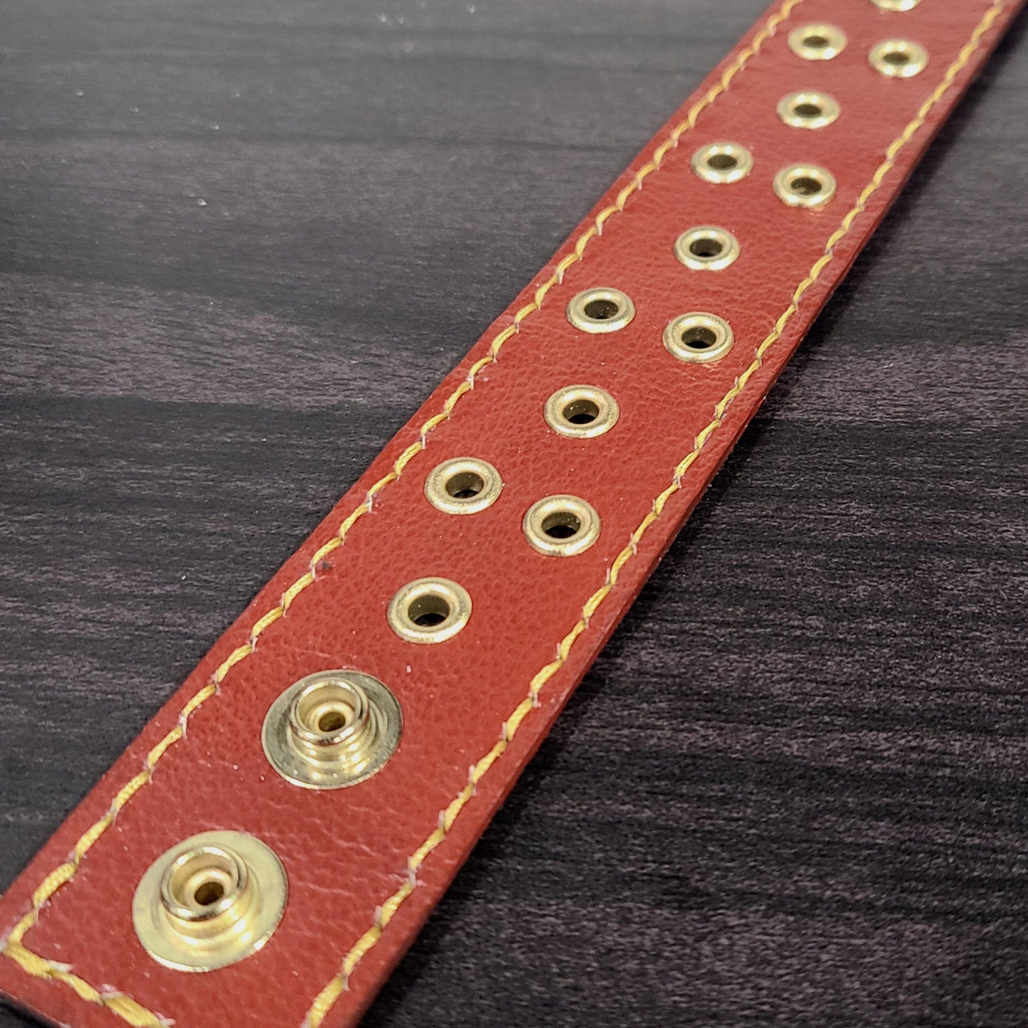 Premiere Red Leather Bracelet